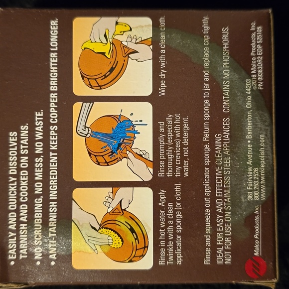 Hammered-Copper Bread Box, Retail $189.95 + Brass&Copper Cleaning Kit $7.99 - Picture 12 of 13